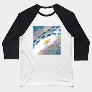 Golfish Dancing in the Night Sky Baseball T-Shirt